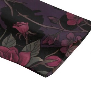 burgundy rose blazer, dark floral jacket, gothic women suit, victorian aesthetic, cotton floral coat, botanical outerwear, romantic goth style, breathable cotton, floral blazer women, moody floral print, vintage rose jacket, structured blazer, unique gift for her
