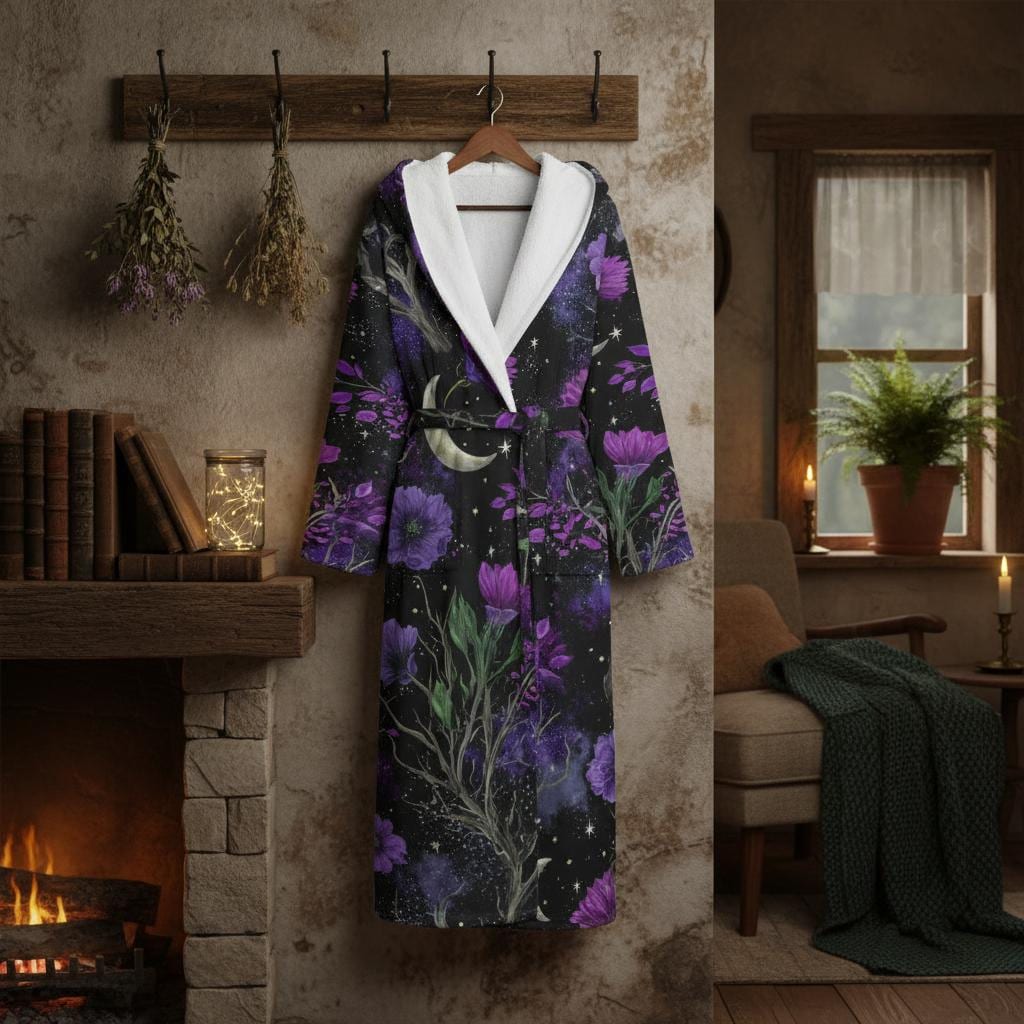 strapless open back dress Medium 60s 70s Vanity Fair Plum Purple Felt Dressing Gown