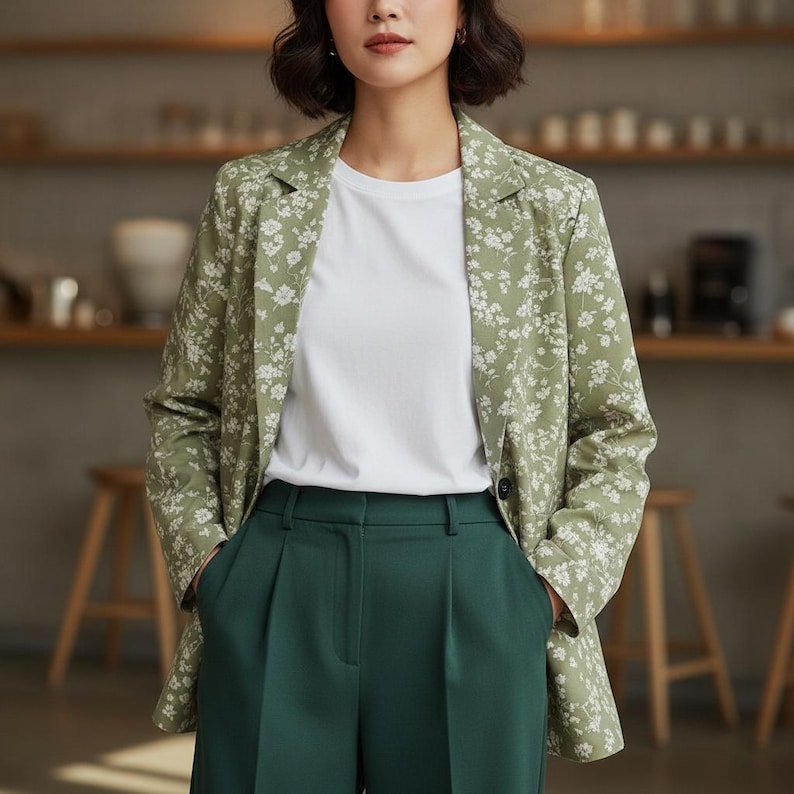floral blazer women

botanical blazer

cotton blazer jacket

vintage floral blazer

lightweight blazer

cottagecore blazer

tailored women jacket

garden floral jacket

spring fall blazer

elegant women blazer

printed cotton blazer

womens blazer gift