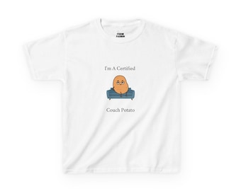 Couch Potato Kids Tee: Funny Cotton Children's Shirt