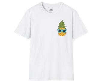 Pineapple Shirt, Pineapple Gift Tees, Tropical Shirt, Graphic Tees, Vacation Tees, Pineapple Lover, Summer Tee, Unisex Softstyle T-Shirt