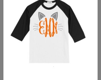 Black sleeve CAT raglan shirt