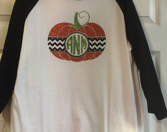 Halloween shirt, pumpkin shirt, fall pumpkin ahirt, chevron pumpkin