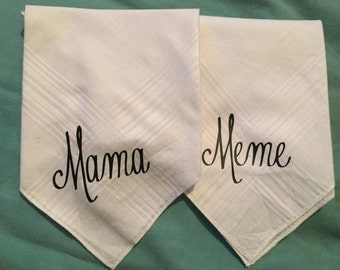 Personalized handkerchief