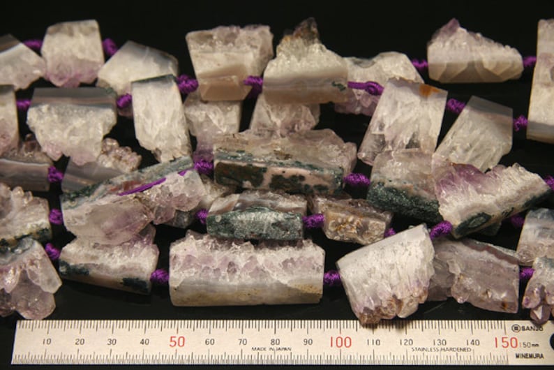 natural amethyst dump druzy 1strand
