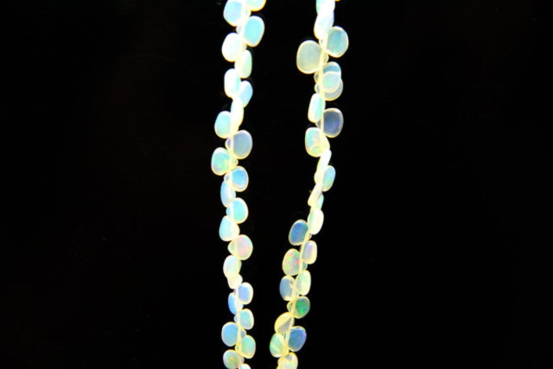 natural opal plain heart sized 6.1 by 5.5mm 8pcs