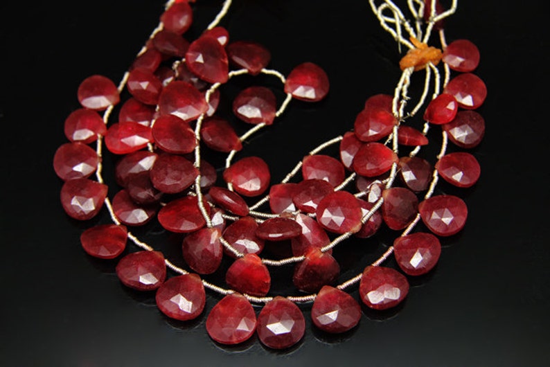 rupatite faceted heart 2pcs