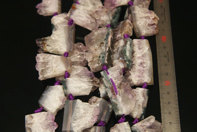 natural amethyst dump druzy 1strand