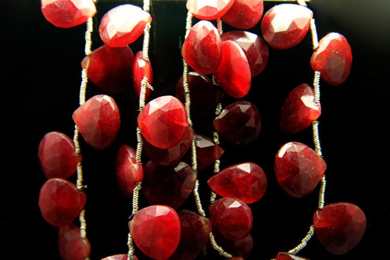 rupatite faceted heart 2pcs