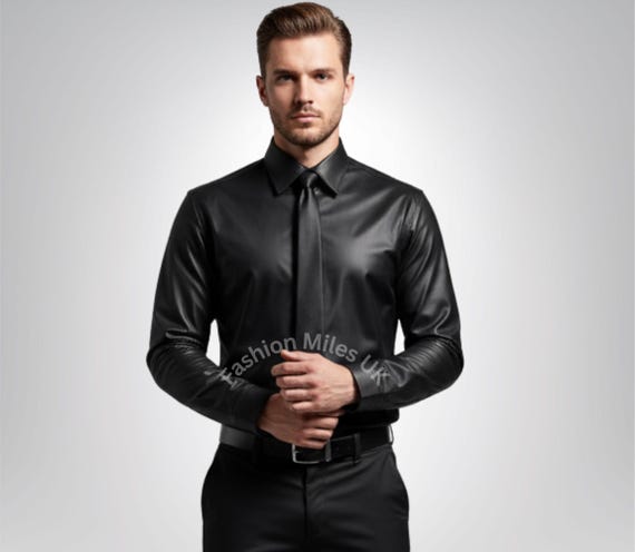 black leather one shoulder dress One-Shoulder Faux Leather Mini Dress main image 1
