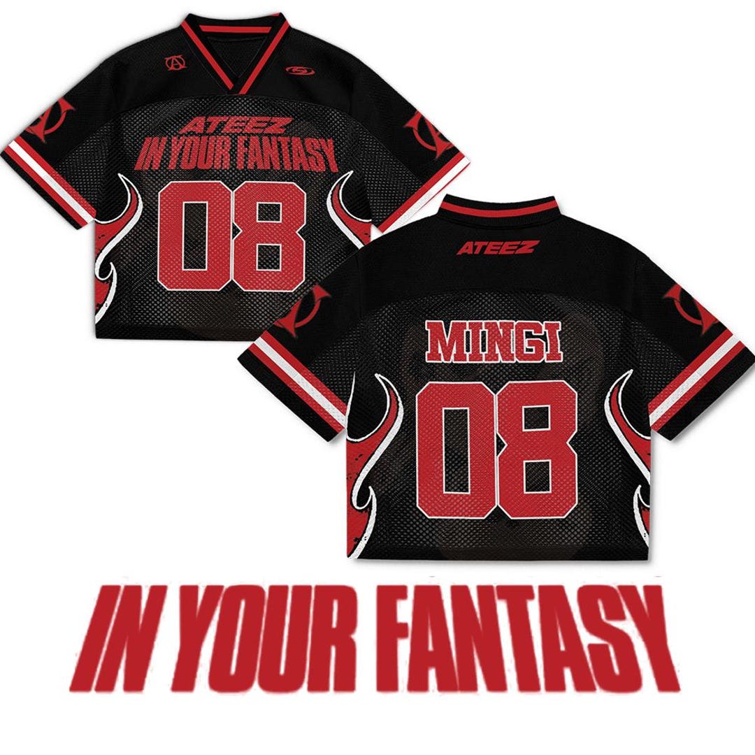 ATEEZ US サン Football Uniform 2025 2025 ATEEZ In Your Fantasy World Tour North America Football