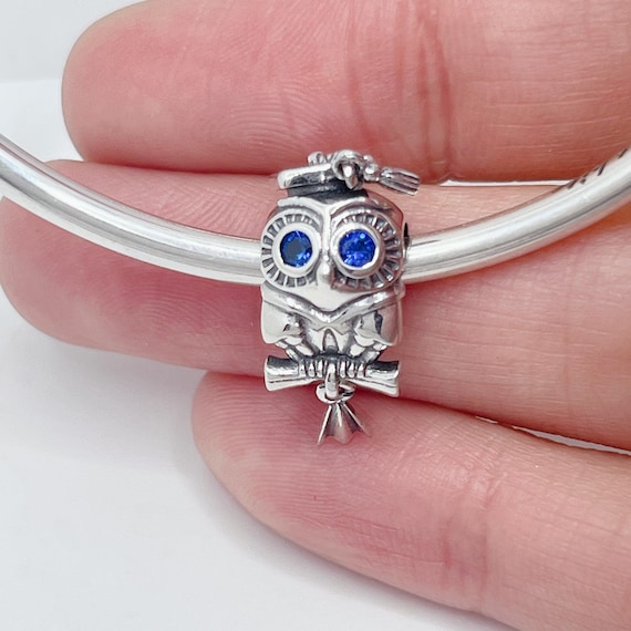 Owl Jewelry Pandora Owl Ring Graduation Owl Sterling Silver Charm