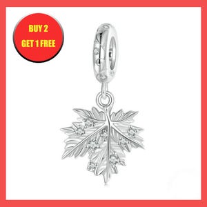 Ahornblatt Charm, Silber Charms, Pandora Charme, Armband Charms, Geschenk für Mädchen, Charms für Armband