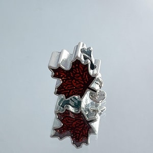 Kanada Rot Ahornblatt Charme, Silber Charms, Pandora Charme, Armband Charms, Geschenk für Mädchen, Charms für Armband