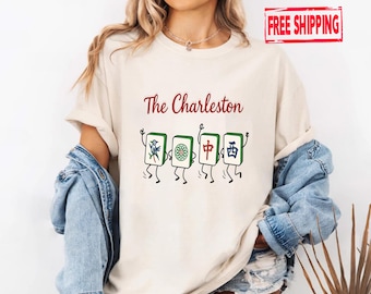 Charleston Mahjong Dancing Shirt: Funny Summer Vibes Tee