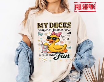Funny Ducks T-Shirt: Sarcastic Mental Health Tee