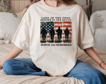 Memorial Day T-Shirt: Patriotic American Flag, Honor & Remember
