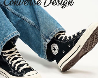 Converse Custom Embroidery Design, Embroidered Converse HiTops, Customized Converse Embroidered, Flowers, Animals, Vintage Embroidered