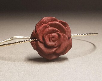 Handmade Rose Incense Bracelet: Gold Cuff Aromatherapy Jewelry