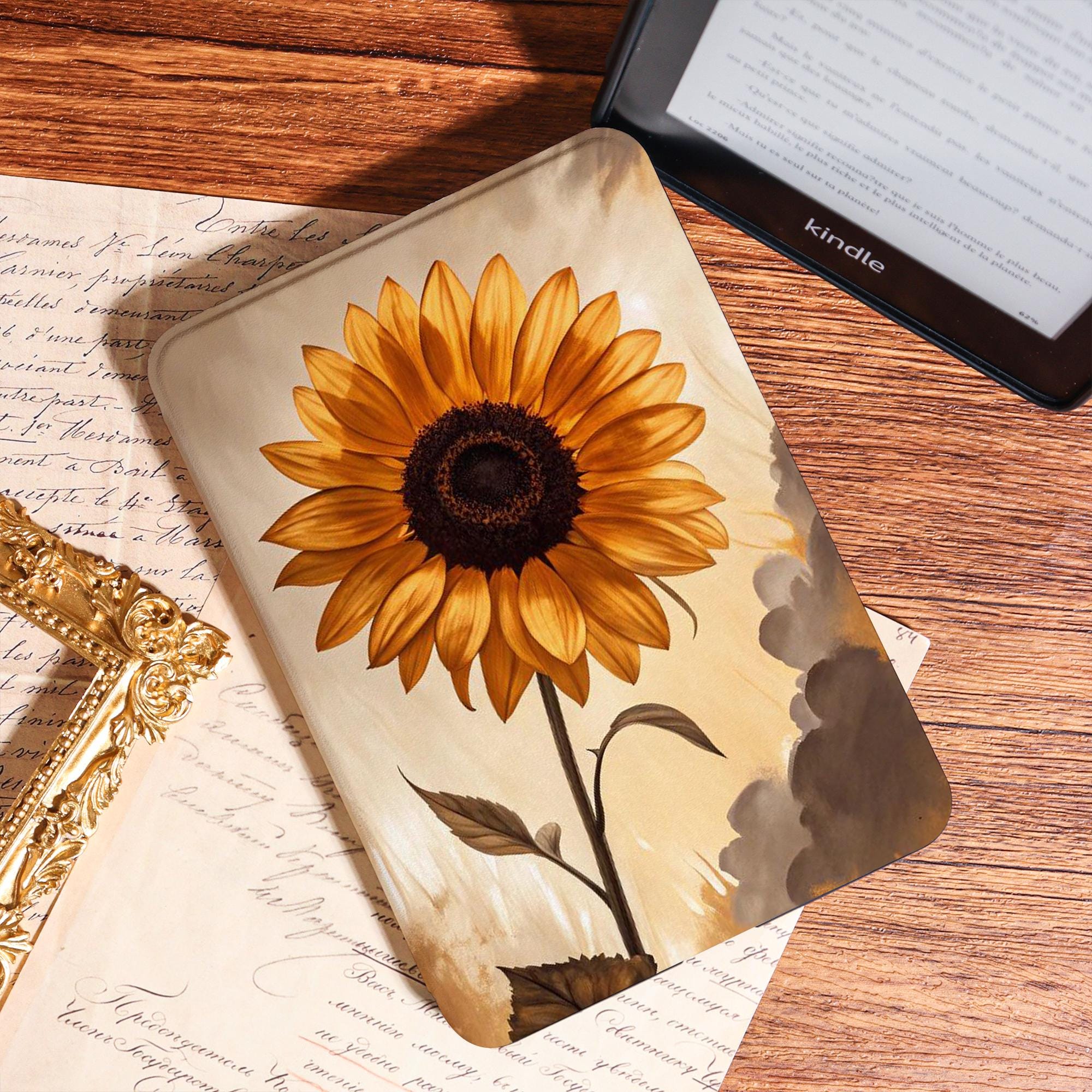Presse-papier Résine Motif Abeille Et Tournesol - Multicolore - Occasion