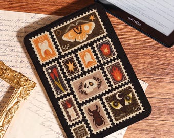 Vintage Style Stamp - Themed Kindle Case, New Kindle Paperwhite 12th 7" Case, Fits Kindle 11th/10th, Kobo Libra Color 7'', Premium Kobo Case