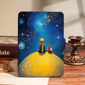 Funda para Kindle con temática de El Principito, funda para Kindle Paperwhite de 12.ª generación de 7", compatible con Kindle de 11.ª y 10.ª generación, Kobo Libra Color de 7", funda Kobo premium.