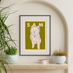 Custom Pet Portrait, Badly Drawn Dog Portrait, Ugly Dog Wall Art, Pet Memorial, Unique Dog Lover Gift, dog sketch, outline hand drawn dog