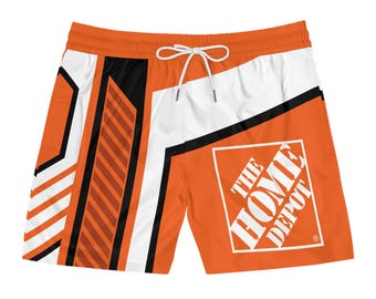 Home Depot Oranje geometrische zwemshort | Halflange zwemshort voor heren