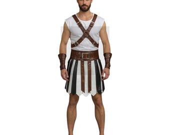 Handmade Roman Gladiator harness- LARP & Reenactment Ready - Custom Roman Warrior Costume - Historical Cosplay Outfit