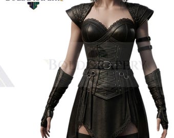 Fantasy Couture  Cosplay Armor-Gothic Warrior Looks for LARP & Cosplay-Cosplay  Medieval Fashion-Handcrafted Battle Fashion
