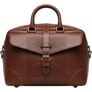 Vintage Leather Shoulder Bag-Classic Leather Messenger Bag-Brown Buckled Travel Satchel-Handmade Leather Carry Bag