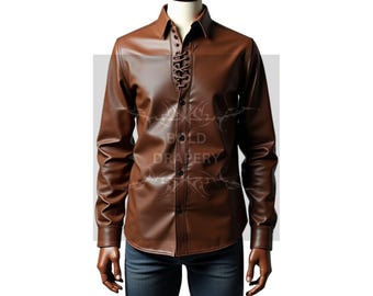 Handcrafted Brown Shirt – Rustic Charm & Modern Comfort