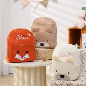 Embroidery Personalized Kids Backpack, Custom Kindergarten Toddler Gifts, Kids Backpack With Name, Kids School Bag, Kids Backpack