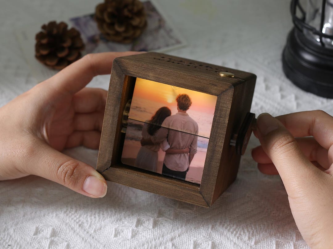 Personalized Photo Flipbook Animation Box,custom Wooden Photo Book With ...