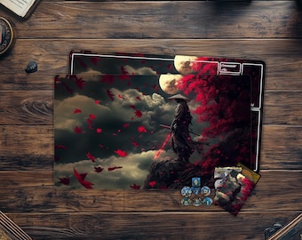 MTG Playmat,Mysterious Samurai TCG Playmat,Akcesoria do gier karcianych,Gry stołowe,Akcesoria do gier komputerowych,Prezenty dla graczy