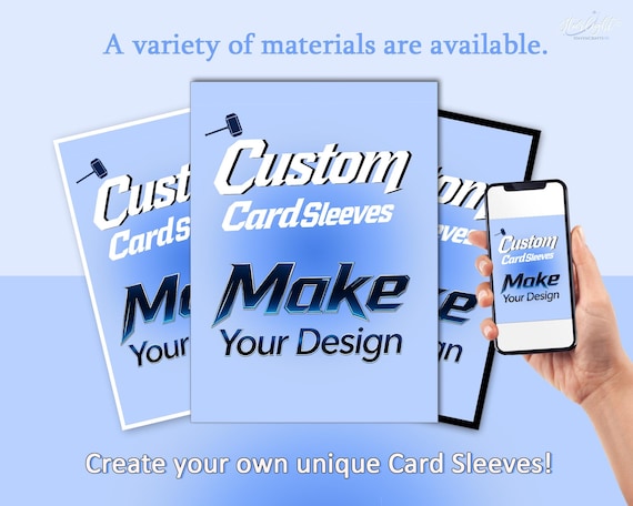 custom card protector sleeves VEHASAYO Sleeves, Make Your Own Trading Collectible Card Protector, Compatible with Yugioh & Magic The Gathering MTG, TCG, OCG : Toys & Games Upload your artwork Personalized TCG Sleeves, Underwater Otter,