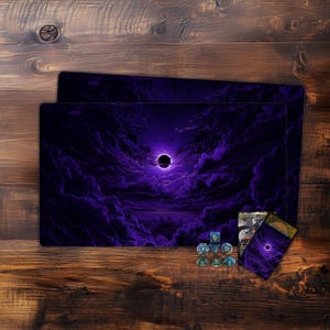 Solar eclipse MTG Playmat Gift for Mtg Game Lovers - Perfect Birthday/Game Night Present,TCG Playmat,Trading Card Game Accessories