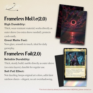 Mtg Card Sleeves,Crimson Horizon:Apocalyptic Eclipse Card Sleeves,Top Quality and Detailed Magic Sleeves,Mtg Accessories image 6