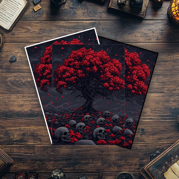 Fundas para cartas de Mtg, fundas de la Arboleda Desolada de los Caídos, fundas mágicas de alta calidad y detalladas, accesorios detallados de Magic: The Gathering