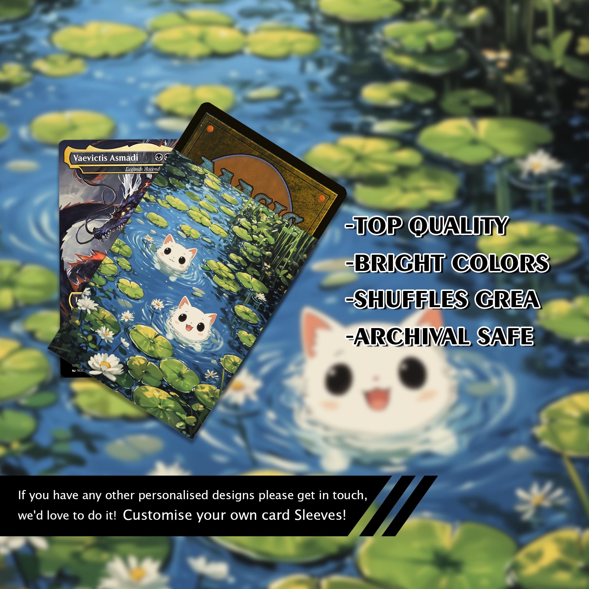 Mtg Card Sleeves,two Cute Cats Card Sleeves,top Quality Magic Sleeves,detailed  Magic: the Gathering Accessories,card Game Sleeves - Etsy