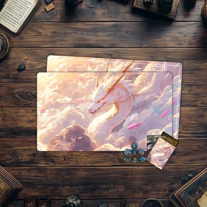 MTG Playmat,Dragon Theme TCG Playmat,Trading Card Game Accessories,Table Top Gaming,PC Game Accessory, Gifts for Gamers