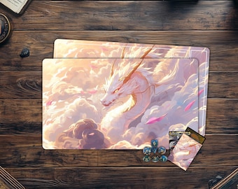 MTG Playmat,Dragon Theme TCG Playmat,Trading Card Game Accessories,Table Top Gaming,PC Game Accessory, Gifts for Gamers