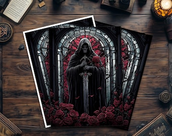 Mtg Card Sleeves, Grim Reaper Art Card Sleeve, Matte or Foil, Standard Size  - Etsy
