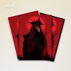Mtg-kaarthoezen The Masked: Blood Moon Finale-kaarthoezen Topkwaliteit en gedetailleerde magische hoezen Mtg-accessoires Unieke cadeaus voor gamer