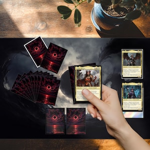 Mtg Card Sleeves,Crimson Horizon:Apocalyptic Eclipse Card Sleeves,Top Quality and Detailed Magic Sleeves,Mtg Accessories image 2