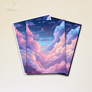 MTGカードスリーブ、ナイトスカイカードスリーブ、最高品質で精巧なマジックスリーブ、精巧なマジック：ザ・ギャザリングアクセサリー、ゲーマーへのギフト