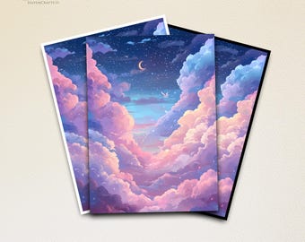 Mtg Card Sleeves,Night Sky Card Sleeves,Top Quality and Detailed Magic Sleeves,Detailed Magic: The Gathering Accessories,Gifts for Gamers