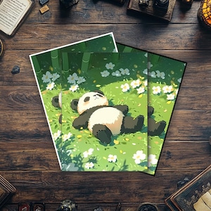 Capas para cartas Mtg, capas para cartas Cute Baby Panda, capas mágicas detalhadas e de alta qualidade, acessórios detalhados para Magic: The Gathering