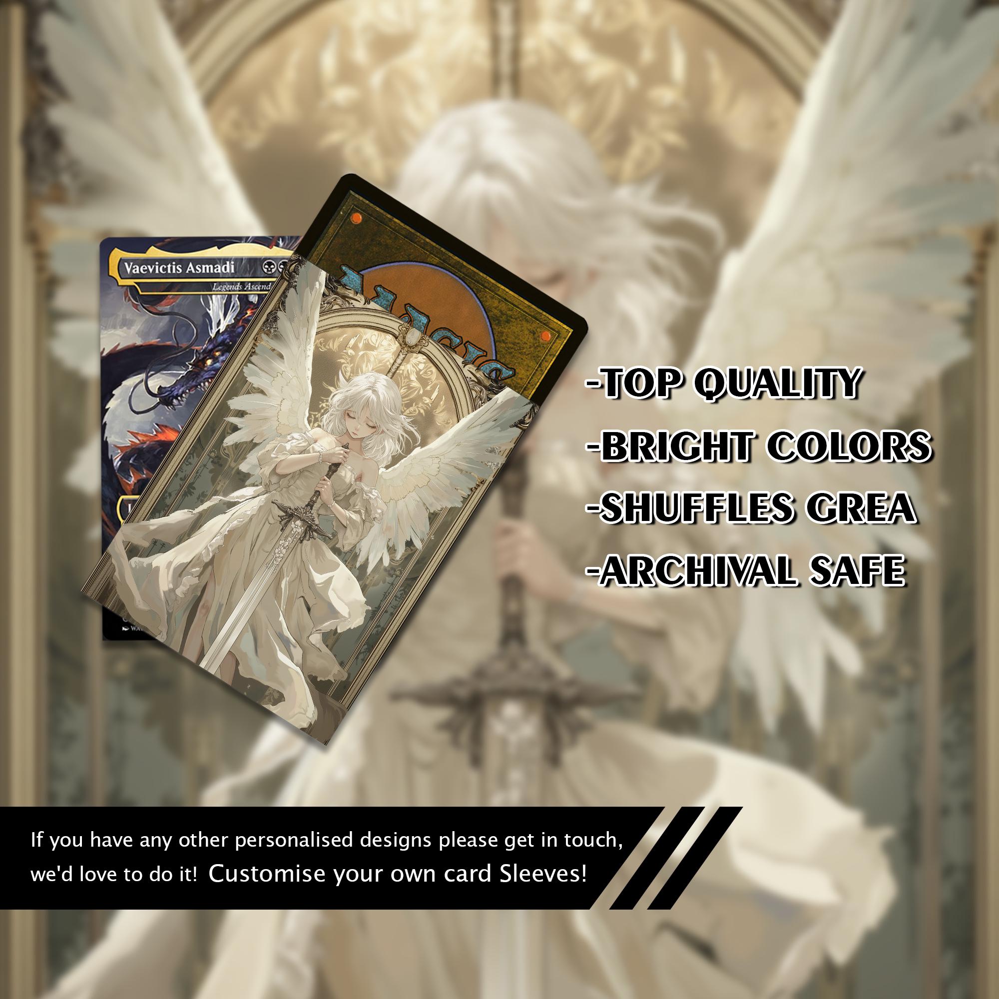 fire angel card sleeves Nation Paramint Compatible with Kinfire Chronicles Mtg Card Sleeves,guardian Angel Card
