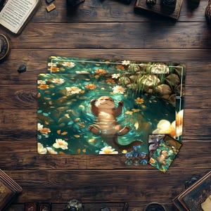Tapete de juego MTG, tapete de juego Kawaii Otter TCG, accesorios para juegos de cartas coleccionables, juegos de mesa, accesorios para juegos de PC, regalos para gamers